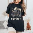 Houston Hip Hop Xs 6Xl Graphic Women's Oversized Comfort T-Shirt Black