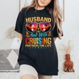 Husband Wife Cruising 2024 Cruise Vacation Couples Trip Women's Oversized Comfort T-Shirt Black