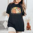 Just A Girl Who Loves Capybaras Women's Oversized Comfort T-Shirt Black