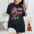 Kawaii Anime Girl Japanese Food Anime N Girls Goth Women's Oversized Comfort T-Shirt Black