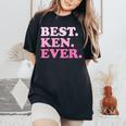 Ken Name Best Ken Ever Vintage Groovy Women's Oversized Comfort T-Shirt Black