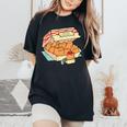 Kitten Nuggets Fast Food Cat And Chicken Nugget Lover Quote Women's Oversized Comfort T-Shirt Black