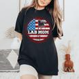 Lab Mom Chocolate Yellow Fox Red Matching Parents Women's Oversized Comfort T-Shirt Black