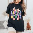 Labor And Delivery Nurse Bunny L&D Nurse Happy Easter Day Women's Oversized Comfort T-Shirt Black