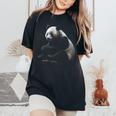 Large Panda Zoo Animal Panda Women's Oversized Comfort T-Shirt Black