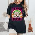 Lesbians Eat What Cats Love Cute Boy Women's Oversized Comfort T-Shirt Black