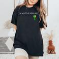 I M A Little Door Key Nerdy Bad Dorky Mom Dad Costume Women's Oversized Comfort T-Shirt Black