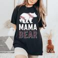 Mama Bear Mom S For Softball Game Women's Oversized Comfort T-Shirt Black
