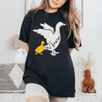 Mama Duck Duckling Mother Mom Mother's Day Women's Oversized Comfort T-Shirt Black