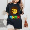 Mama Master Builder Building Bricks Blocks Matching Family Women's Oversized Comfort T-Shirt Black