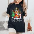 Merry Christmas Gnome Plaid Family Christmas For Men Women's Oversized Comfort T-Shirt Black