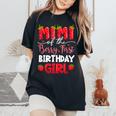 Mimi Of The Berry First Birthday Girl Strawberry Family Women's Oversized Comfort T-Shirt Black
