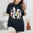 Mimi Grandmother Easter Bunny Mimi Grandma Easter Day Women's Oversized Comfort T-Shirt Black