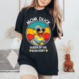 Mom Duck Queen Of The Quackery Mama Duck Mother's Day Women's Oversized Comfort T-Shirt Black