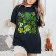 Monstera Varieties Albo Deliciosa Thai Con Plant Lover Women's Oversized Comfort T-Shirt Black