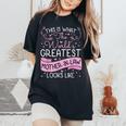 Mother In Law From Daughter In Law World Greatest Women's Oversized Comfort T-Shirt Black