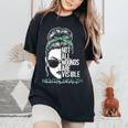 Not All Wounds Are Visible Messy Bun Mental Health Awareness Women's Oversized Comfort T-Shirt Black