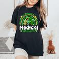 One Lucky Medical Assistant Rainbow St Patrick's Day Women's Oversized Comfort T-Shirt Black