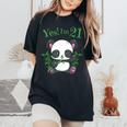 Panda 21St Birthday T Girls Birthday Outfit 21 Women's Oversized Comfort T-Shirt Black