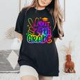 Peace Out 4Th Grade Tie Dye Last Day School 2024 Women's Oversized Comfort T-Shirt Black