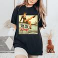 Pinup Girl Wings Vintage Poster Ww2 Women's Oversized Comfort T-Shirt Black