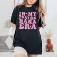In My Praying Nana Era Christian Faith Retro Groovy Pink Women's Oversized Comfort T-Shirt Black
