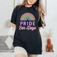 Pride Rainbow San Diego Lgbt Gay Lesbian Trans Women's Oversized Comfort T-Shirt Black