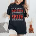 Proud Brother Of Wonderful Awesome Sister Bro Family Boy Women's Oversized Comfort T-Shirt Black