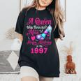 Queen Was Born In May 1997 Girl 24 Years Birthday Women's Oversized Comfort T-Shirt Black