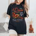 A Queen Was Born In May Girls Batterfly May Birthday Women's Oversized Comfort T-Shirt Black