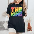 Rainbow Lgbtq Drag King Women's Oversized Comfort T-Shirt Black