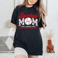 Retro Baseball Mom Like A Normal Mom But Louder And Prouder Women's Oversized Comfort T-Shirt Black