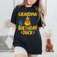 Rubber Duckies Grandma Of The Birthday Duck Rubber Duck Women's Oversized Comfort T-Shirt Black