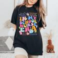 In My School Nurse Era In My Nursing Student Era On Back Women's Oversized Comfort T-Shirt Black
