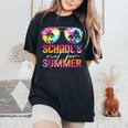 Schools Out For Summer Last Day Of School Teacher Tie Dye Women's Oversized Comfort T-Shirt Black