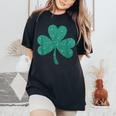 Shamrock St Patrick's Day Girls Irish Ireland Women's Oversized Comfort T-Shirt Black