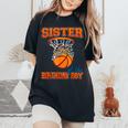 Sister Of The Birthday Boy Basketball Birthday Family Party Women's Oversized Comfort T-Shirt Black