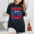 Sister Of The Birthday Boy Spider Family Matching Women's Oversized Comfort T-Shirt Black