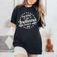 My Sister In Indiana Loves Me Indiana Sister Women's Oversized Comfort T-Shirt Black