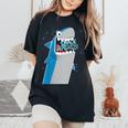 Snack Attack Shark Women's Oversized Comfort T-Shirt Black