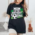 Soccer Birthday Birthday Mom Boys Soccer Birthday Women's Oversized Comfort T-Shirt Black