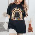Solar Eclipse Chaser 2024 April 8 Teacher Teaching Educator Women's Oversized Comfort T-Shirt Black