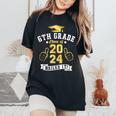 Students 6Th Grade Class Of 2024 Nailed It Graduation Women's Oversized Comfort T-Shirt Black