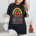 Teaching Assistants Were Create Because Teacher School Women's Oversized Comfort T-Shirt Black