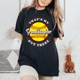 That's My Granddaughter Out There Softball Grandma Grandpa Women's Oversized Comfort T-Shirt Black