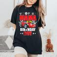 Two Fast Birthday Racing Car Mama Of The Birthday Boy Party Women's Oversized Comfort T-Shirt Black