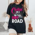 Utv Girls Chillin On Dirt Road Sxs Side By Side Women's Oversized Comfort T-Shirt Black