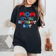 Villain Letter Abc Mom Of The Birthday Boy Alphabet Lore Women's Oversized Comfort T-Shirt Black