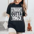 Vintage 1963 T For Retro 1963 Birthday Women's Oversized Comfort T-Shirt Black