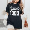 Vintage 1989 Original Parts 35Th Birthday Women's Oversized Comfort T-Shirt Black